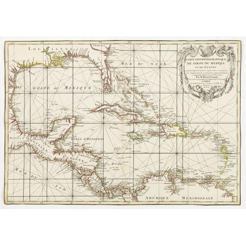 Old map image download for Carte Geo-Hydrographique du Golfe du Mexique et de ses Isles..