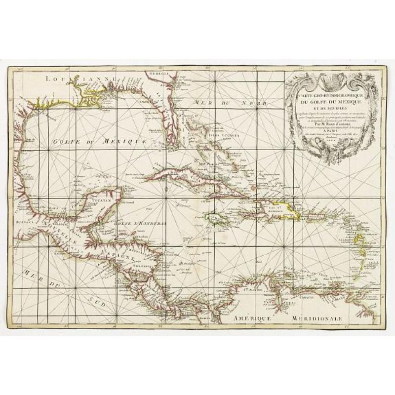 Carte Geo-Hydrographique du Golfe du Mexique et de ses Isles..