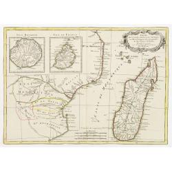 Partie de la Cote Orientale d' Afrique avec l' Isle de Madagascar et les Cartes particulières des Isles de France et de Bourbon..