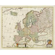 Old, Antique map image download for Europa Delineata et Recens Edita.