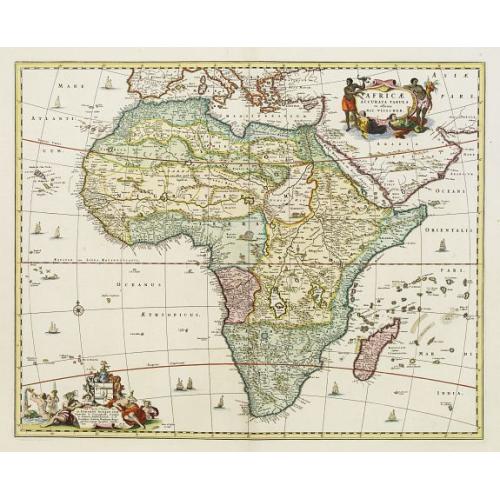 Old map image download for Africae accurata tabula ex officina Nic. Visscher.
