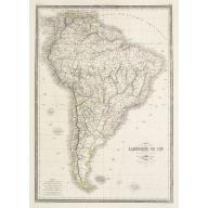 Old, Antique map image download for Carte de L\'Amérique du Sud indiquant les divisions politiques actuelles..