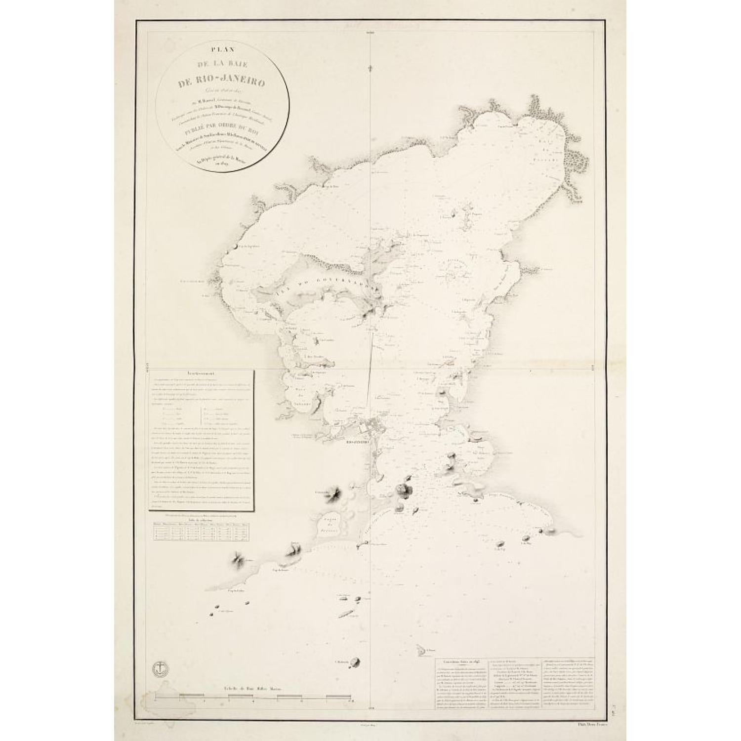 Plan de la Baie de Rio-Janeiro..