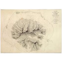 Océan Pacifique. Archipel de la Société. Iles Raiatea et Tahaa. 1ère Feuille. Ile Tahaa..