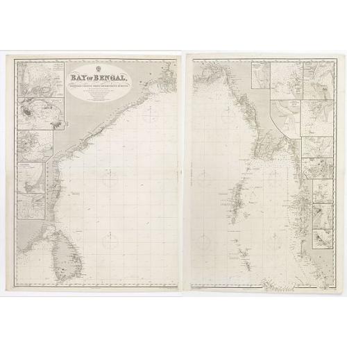 Old map image download for Bay of Bengal, compiled chiefly from government survey.. [2 sheets]