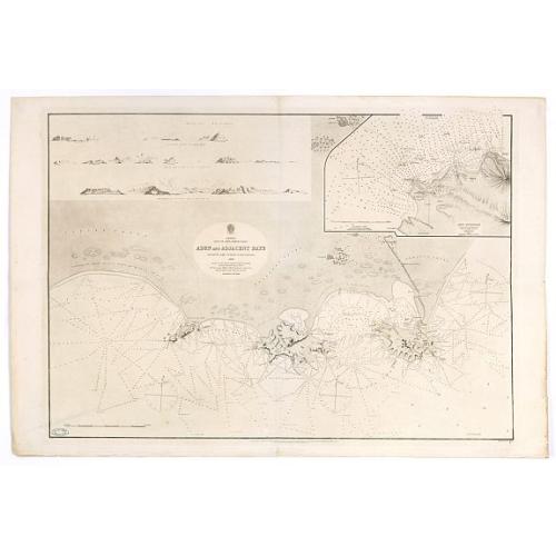 Old map image download for Arabia. Gulf of Aden - North Coast. Aden and Adjacent Bays..