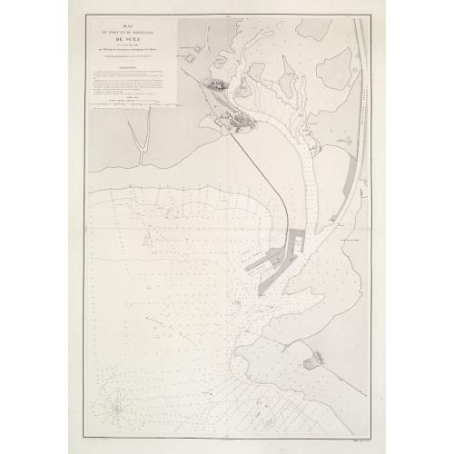 Old map image download for Plan du Port et du Mouillage de Suez..