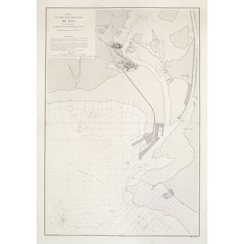 Old map image download for Plan du Port et du Mouillage de Suez..