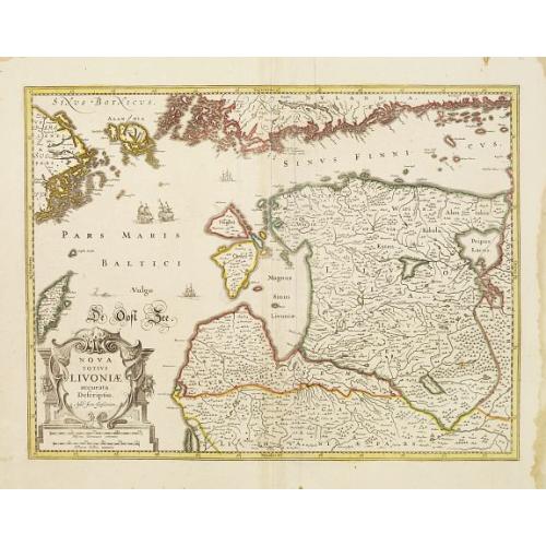 Old map image download for Nova Totius Livoniae accurata Descriptio.