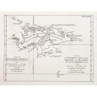 Old map image download for Carte de Maidenland ou de la Virginie de Hawkins.. Et du Canal Falkland..