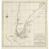 Old map image download for Kaart van het Zuidelykste Gedeelte van Zuider Amerika.. - Carte de la Partie Meridionale de l'Amerique Meridionale..