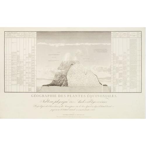 Old map image download for Géographie des Plantes Equinoxiales - Tableau physique des Andes et pays voisins..