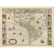 Old map image download for Americae Nova Tabula.