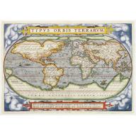 Old, Antique map image download for Typus Orbis Terrarum.