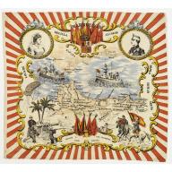 Old, Antique map image download for [Flag] Honor a los vaientes viva Espana.