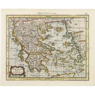 Old, Antique map image download for Graecia..
