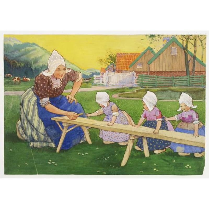 Woman and three childern.