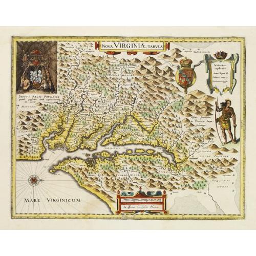 Old map image download for Nova Virginiae Tabula.