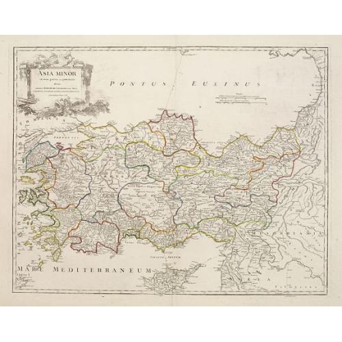 Old map image download for Asia Minor in suas partes seu provincias divisa..