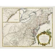 Old map image download for Partie de l'Amerique septentrionale.. le cours de L'Ohio..