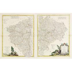 [2 maps] Parte Occidentale del Regno di Boemia Di Nuova Projezione.. / Parte Occidentale del Regno di Boemia Di Nuova Projezione..