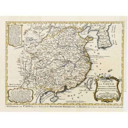 Old map image download for L'Empire de La Chine pour servir a L'Histoire Generale des Voyages..