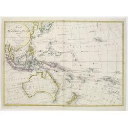 Karte von Australien oder Polynesien nach den Zeichnungen Reisebeschreibungen
