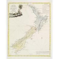 Old map image download for La Nuova Zelanda tracorsa nel 1769 e 1770 dal Cook commandante dell' Endeavour Vascello di S.M.Britannica.