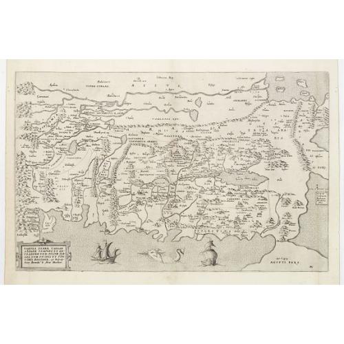 Old map image download for Tabula Terrae Canaan Abrahae tempore et ante adventum. . .