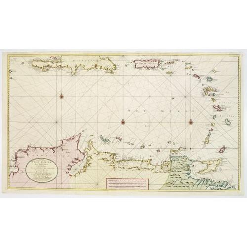 Old map image download for Nieuwe en.. West Indien .. Rio Oronoque tot ..Porto Rico..