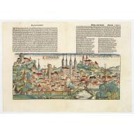 Old, Antique map image download for Bamberga.