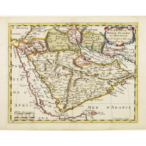 Old map image download for L'Arabie Petrée, Deserte et Hevreuse..