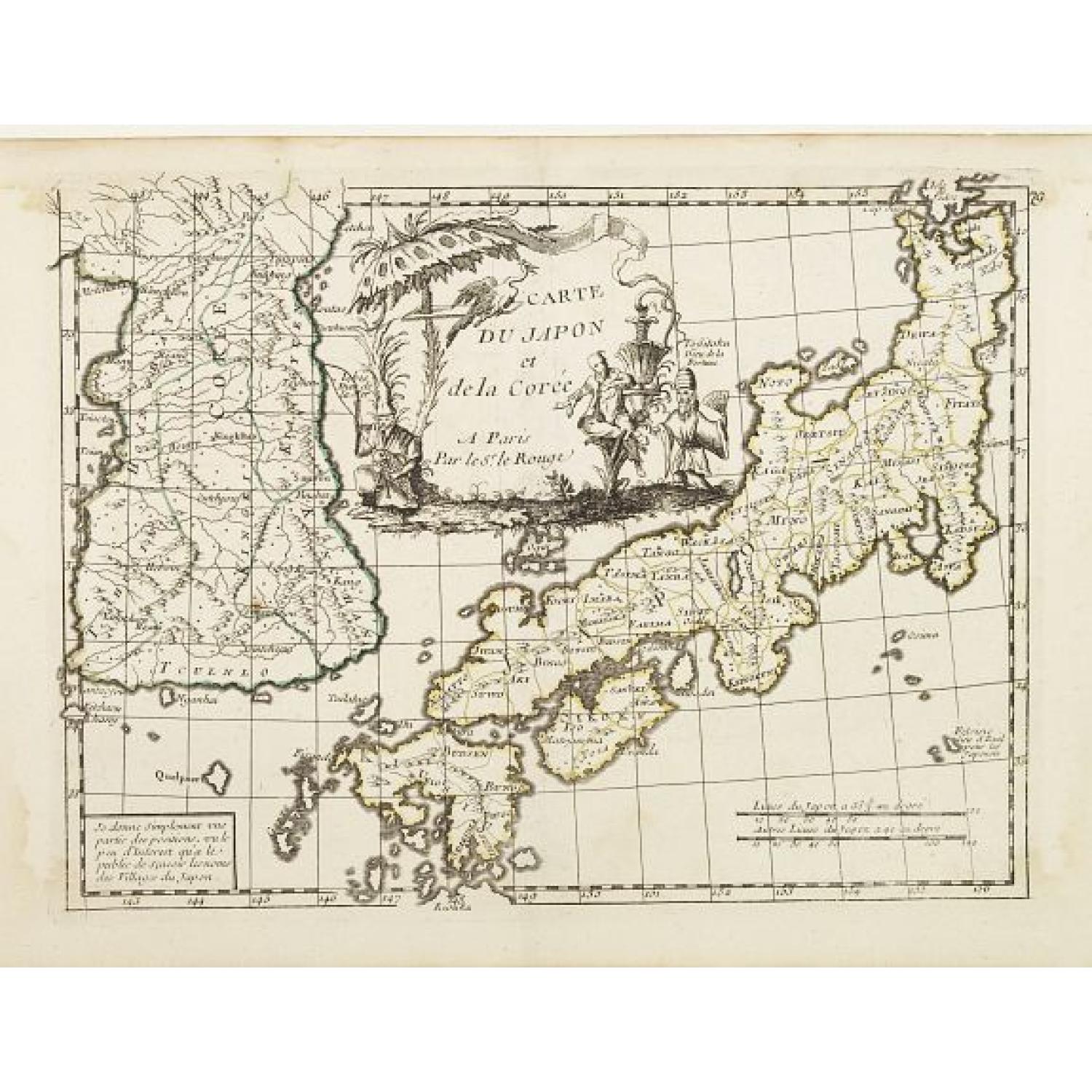 Carte du Japon et de la Corée.
