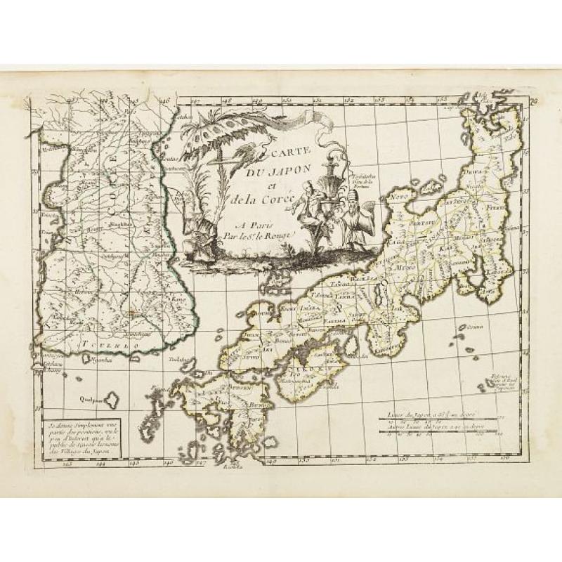 Carte du Japon et de la Corée.