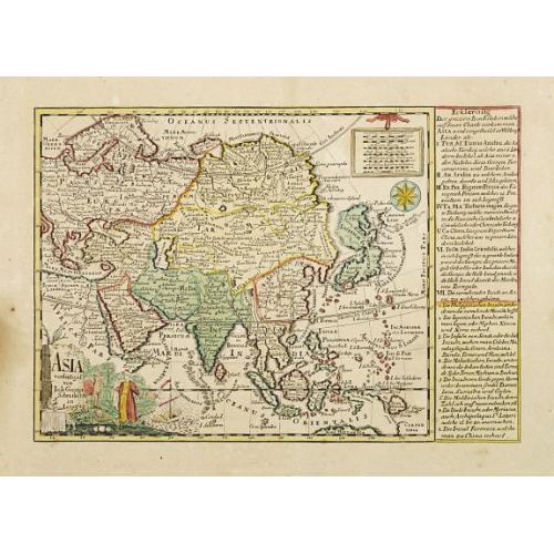 Old map image download for Asia verfertiget von Joh.Schreibern in Leipzig.