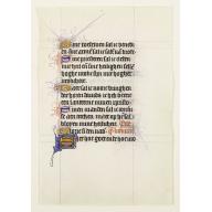 Old, Antique map image download for Manuscript leaf on vellum from a Dutch Book of Hours.