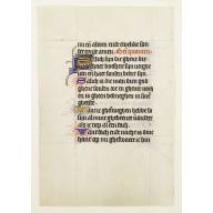 Old, Antique map image download for Manuscript leaf on vellum from a Dutch Book of Hours.