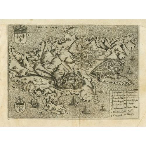 Old map image download for Isle de Cipre.