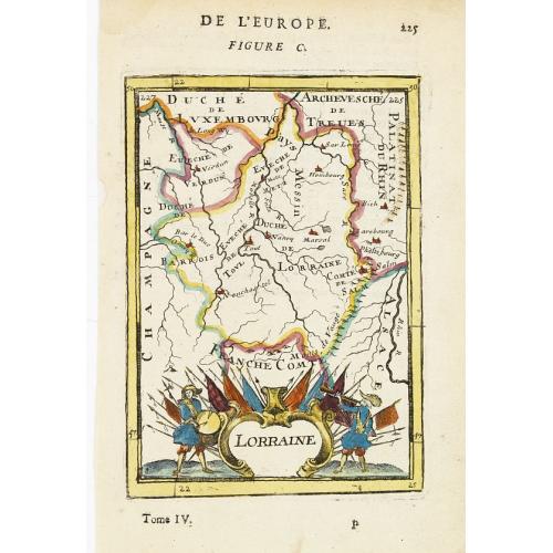Old map image download for Lorraine.