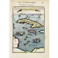 Old, Antique map image download for Is. De Cuba et de Jamaica.