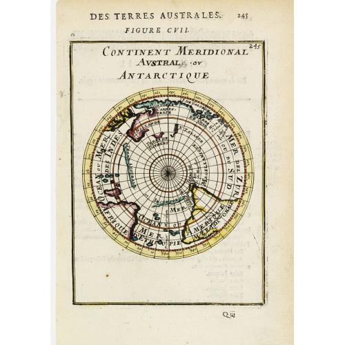 Old map image download for Continent Meridional Austral ou Antarctique.