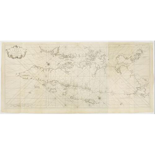 Old map image download for Zee-Caart van het Eyland Sumatra Met de Straaten Malacca, Sincapoera, Banca en Sunda..
