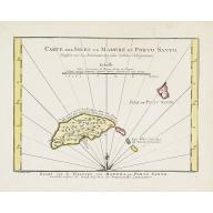 Old, Antique map image download for Carte des Isles de Madere et Porto Santo.