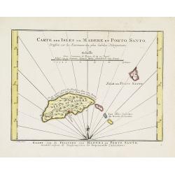 Carte des Isles de Madere et Porto Santo.