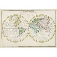 Old, Antique map image download for Mappe-Monde ou Description du Globe Terrestre.