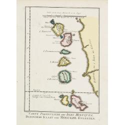 Carte Particuliere des Isles Moluques.