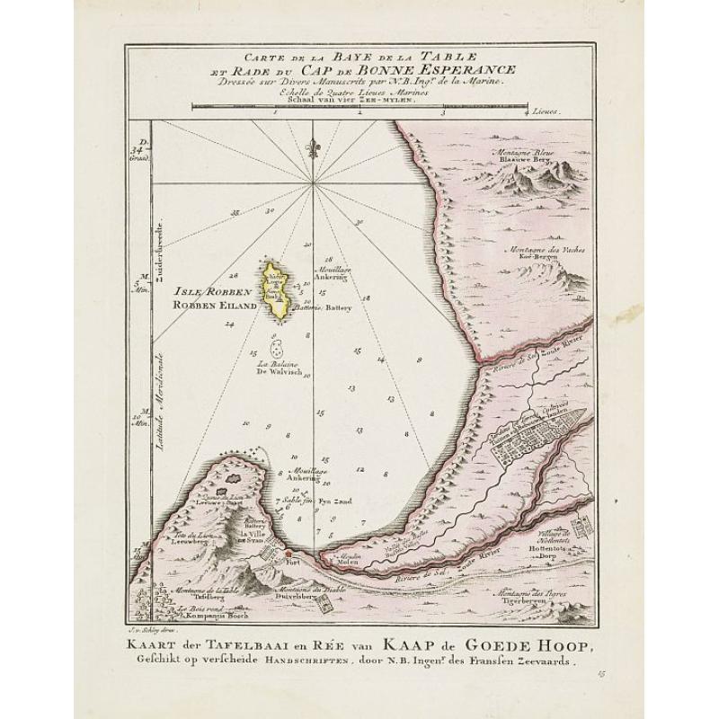 Carte de la Baye de la Table .. / Cap de Bonne Esperance.