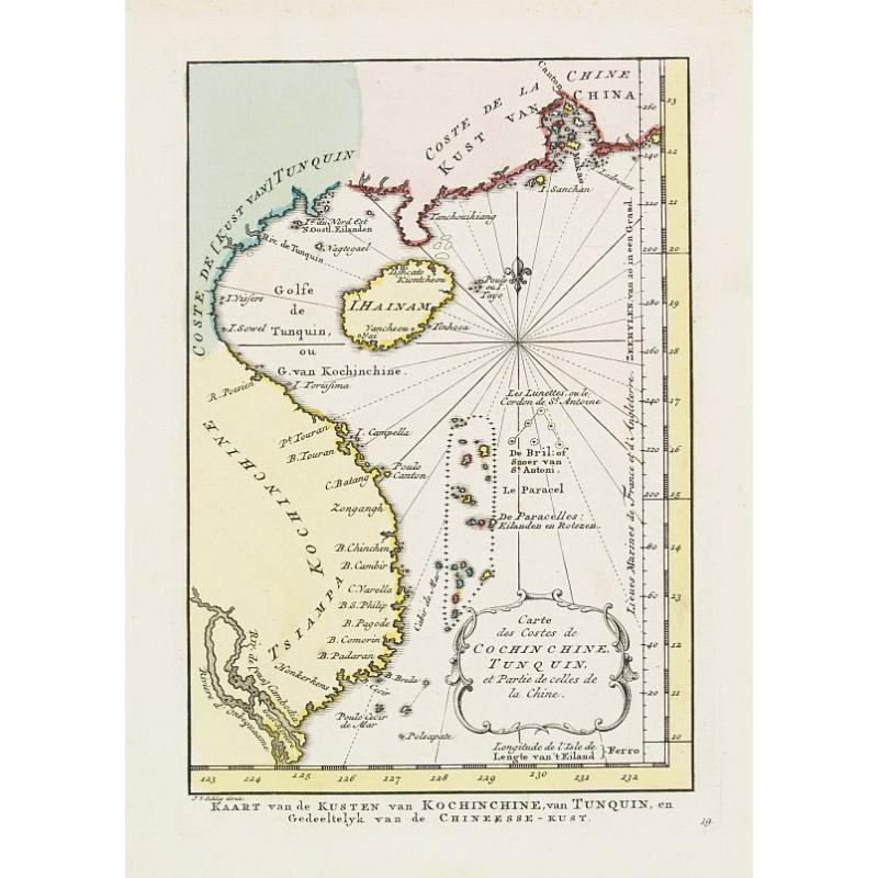 Carte des Costes de Cochinchine Tunquin.