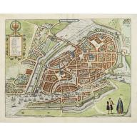 Old, Antique map image download for Hamburgum.