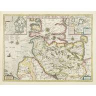 Old, Antique map image download for Ducatus Holsatiae nova tabula.